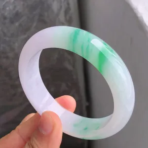 Natural Jade Bangle Jadeite Bangle Internal Diameter 57.3mm NBE088