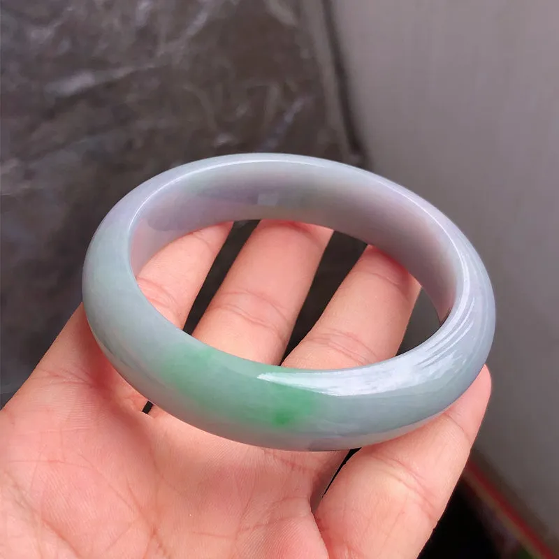 Natural Jade Bangle Jadeite Bangle Internal Diameter 57.4mm NBE099