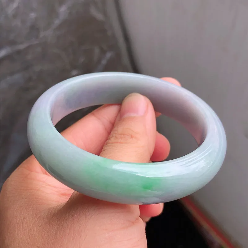 Natural Jade Bangle Jadeite Bangle Internal Diameter 57.4mm NBE099