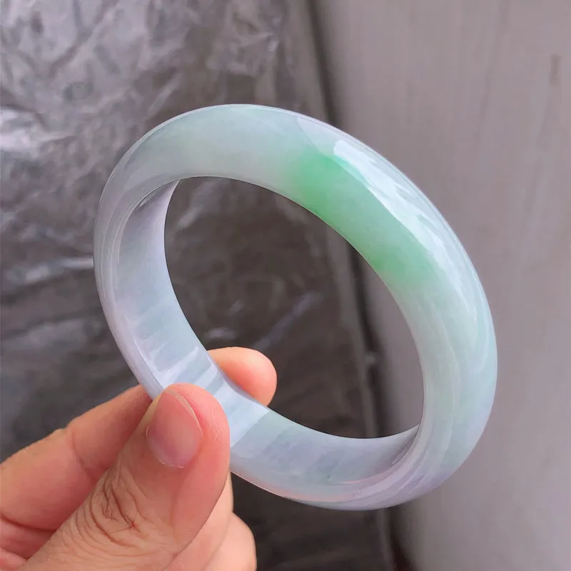 Natural Jade Bangle Jadeite Bangle Internal Diameter 57.4mm NBE099