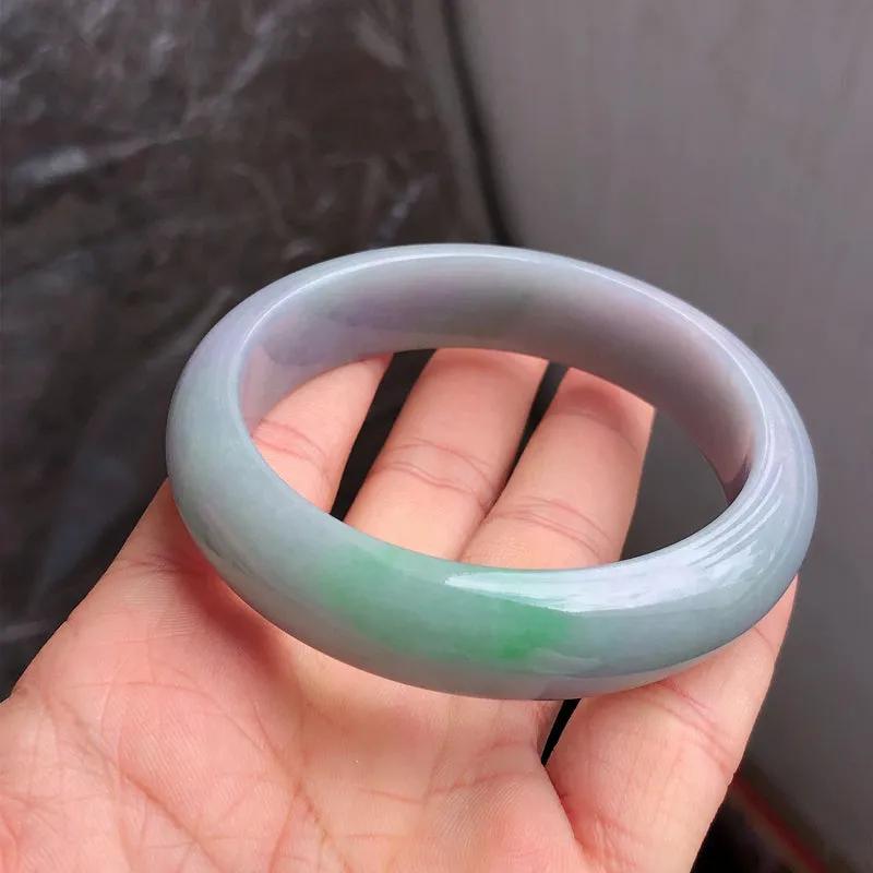 Natural Jade Bangle Jadeite Bangle Internal Diameter 57.4mm NBE099