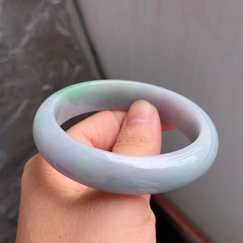 Natural Jade Bangle Jadeite Bangle Internal Diameter 57.4mm NBE099