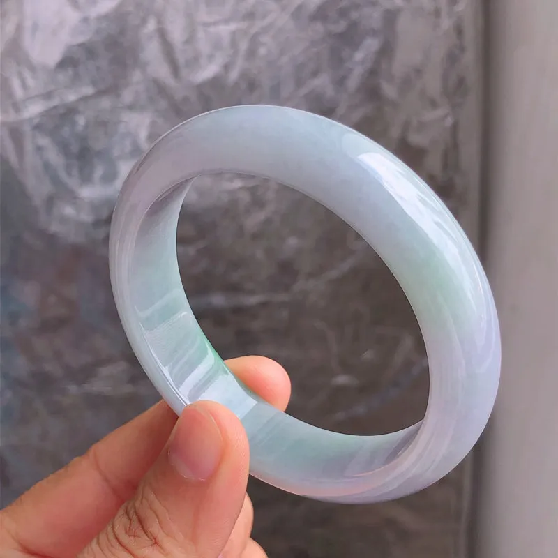 Natural Jade Bangle Jadeite Bangle Internal Diameter 57.4mm NBE099