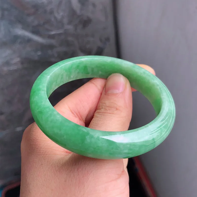 Natural Jade Bangle Jadeite Bangle Internal Diameter 57.6mm NBE054