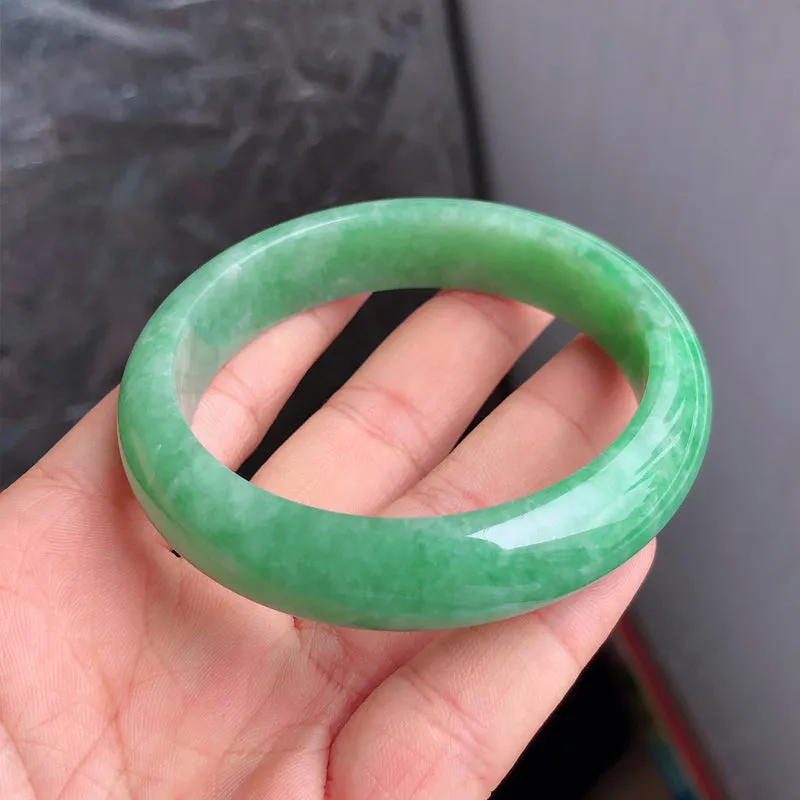 Natural Jade Bangle Jadeite Bangle Internal Diameter 57.6mm NBE054