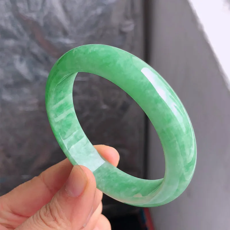 Natural Jade Bangle Jadeite Bangle Internal Diameter 57.6mm NBE054