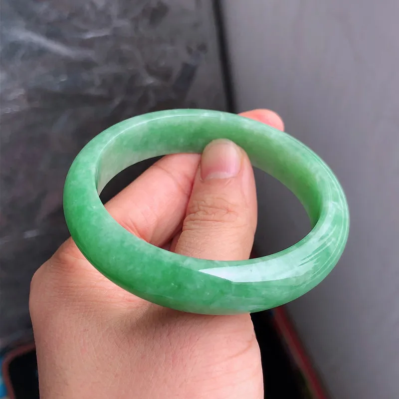 Natural Jade Bangle Jadeite Bangle Internal Diameter 57.6mm NBE054