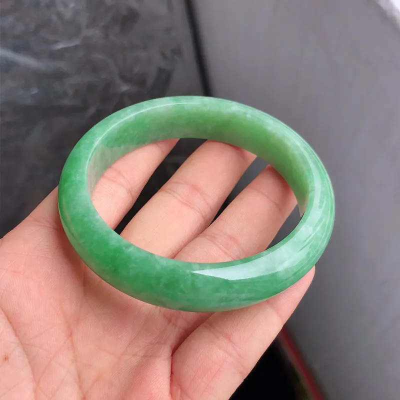 Natural Jade Bangle Jadeite Bangle Internal Diameter 57.6mm NBE054