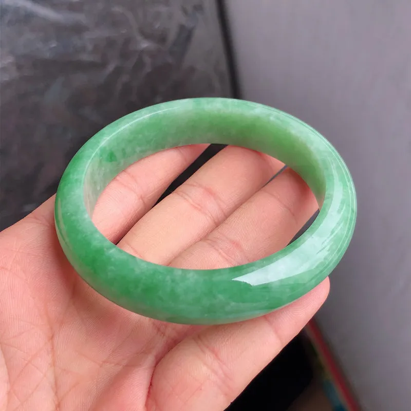 Natural Jade Bangle Jadeite Bangle Internal Diameter 57.6mm NBE054