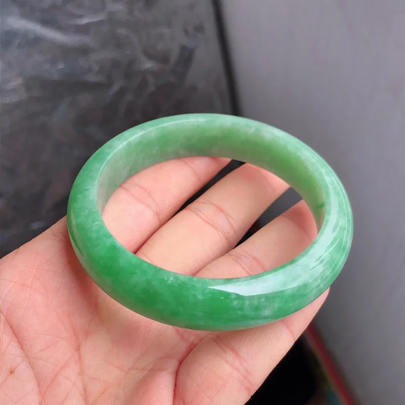 Natural Jade Bangle Jadeite Bangle Internal Diameter 57.6mm NBE054