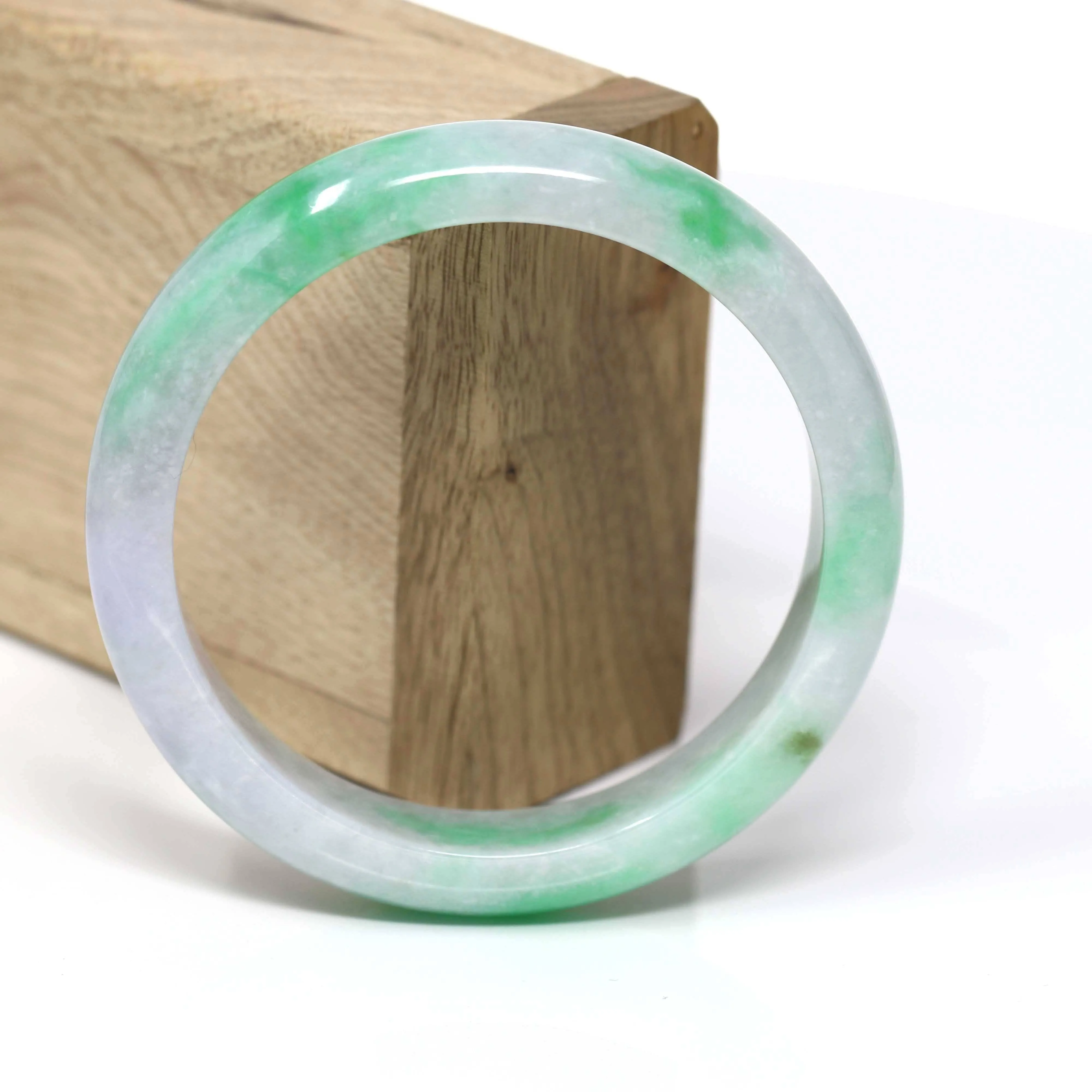 Natural Jadeite Jade Bangle Bracelet (60 mm) #440