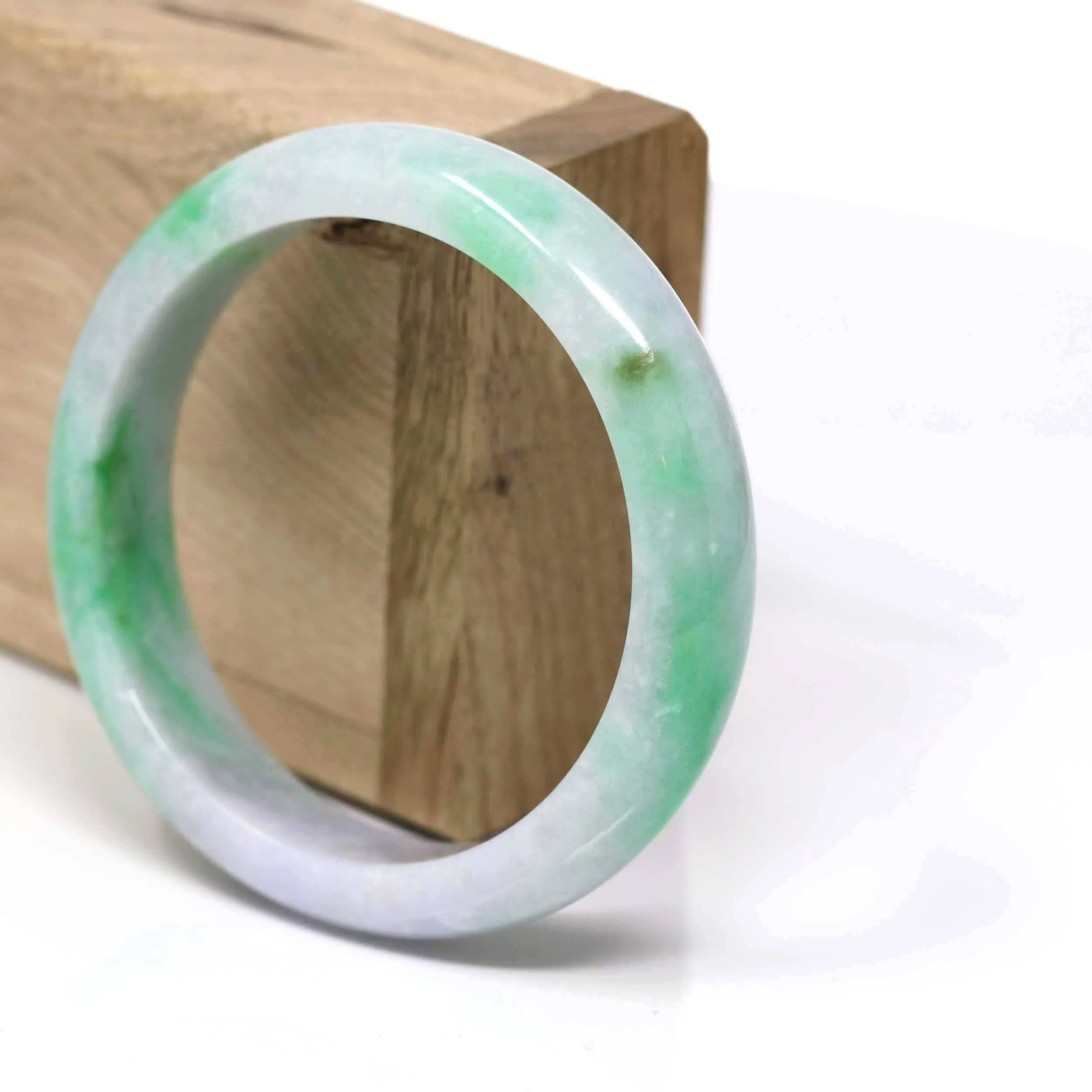 Natural Jadeite Jade Bangle Bracelet (60 mm) #440