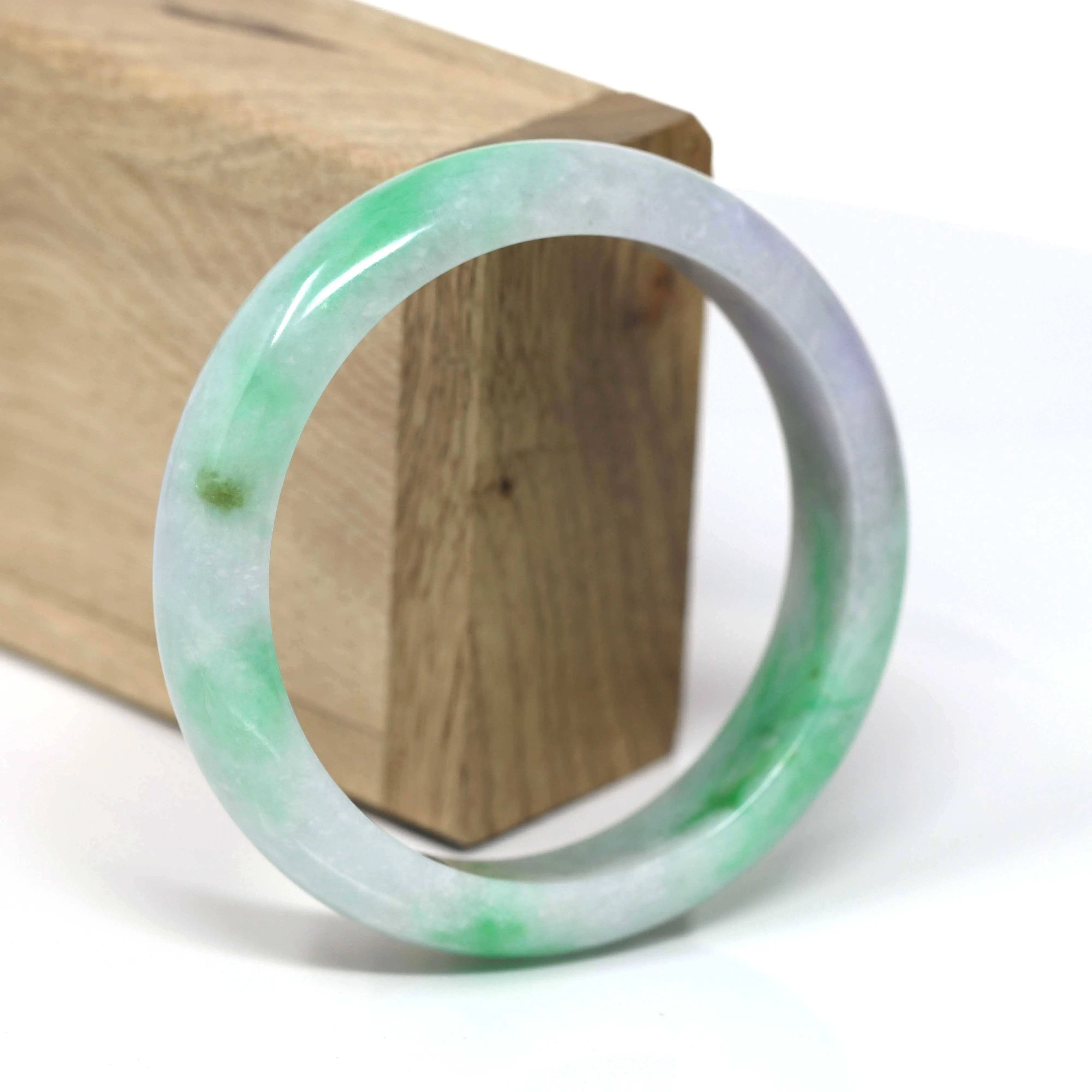 Natural Jadeite Jade Bangle Bracelet (60 mm) #440