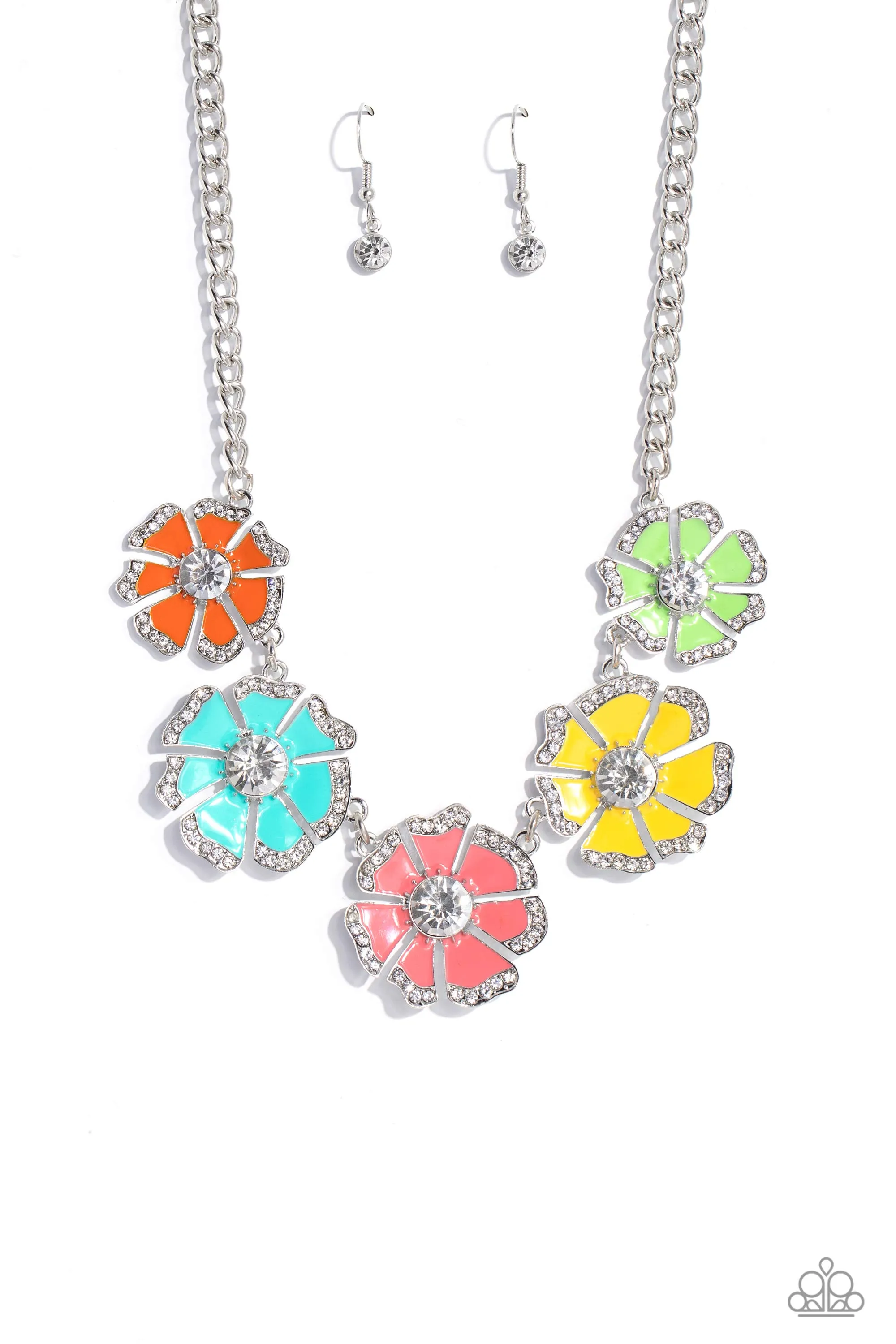 Necklace Playful Posies - Multi LOP N078