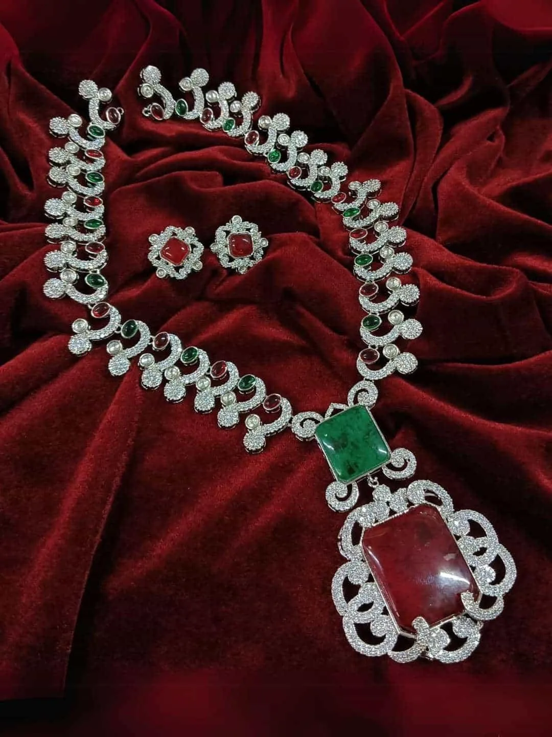 Nita Ambani Inspired Emerald Necklace