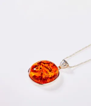 OOAK Eternal Sunset Amber Pendant