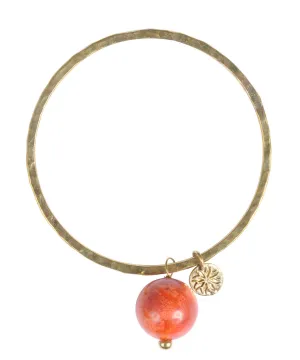 Orange Coralla Bangle