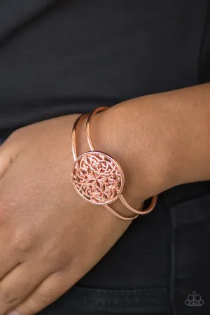 Paparazzi Accessories  - Mandala Majesty #B135 Peg - Copper Bracelet