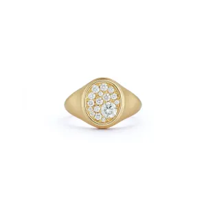 Pave Signet Ring