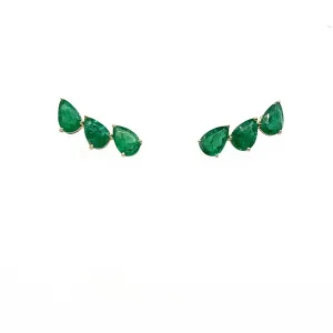 Pear Emerald Ear Climber