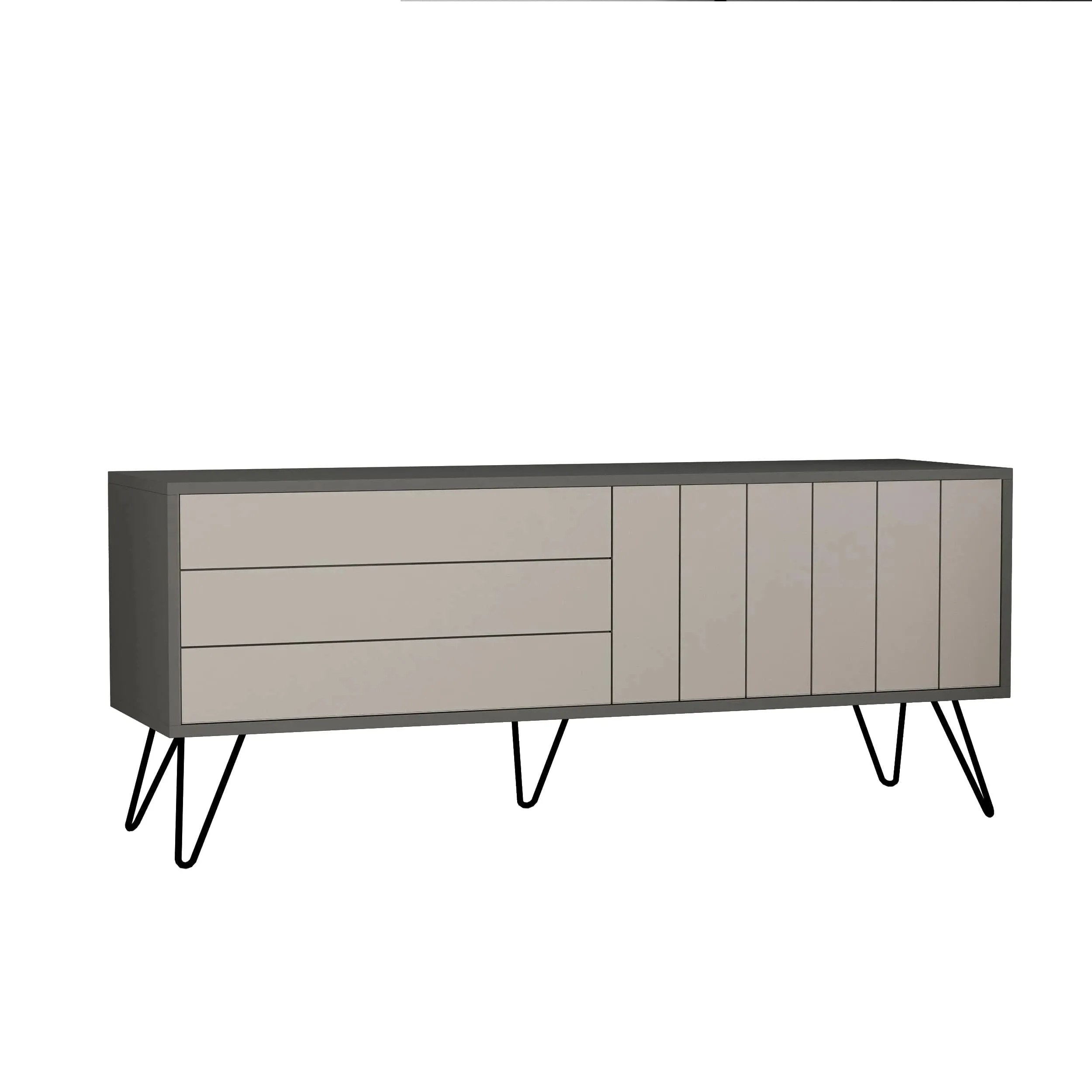 Picadilly Modern TV Stand Multimedia Centre With Storage Cabinet 139cm