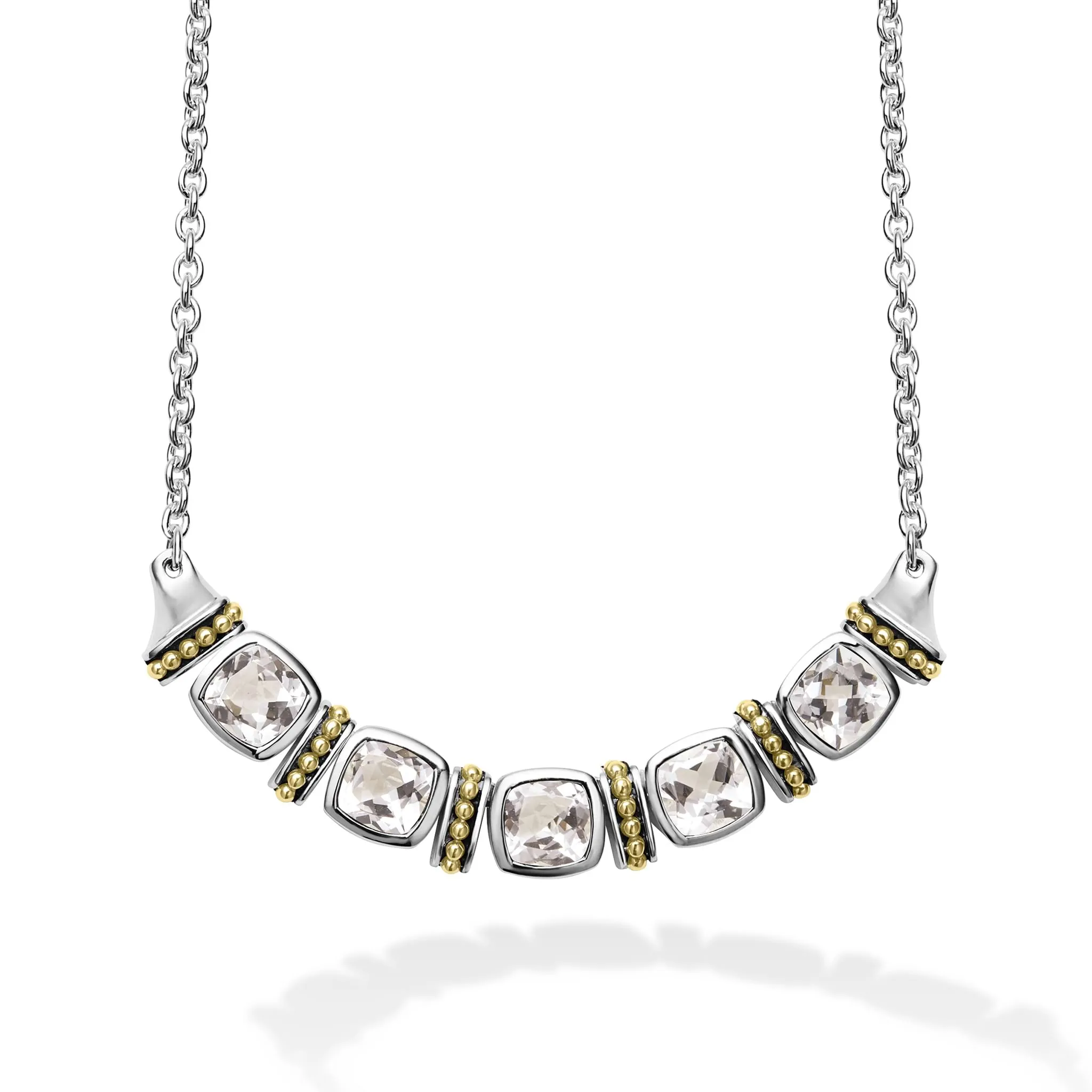 Rittenhouse Five Station White Topaz Necklace