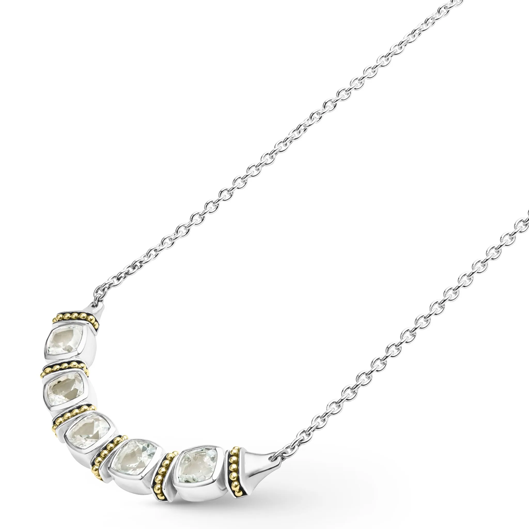 Rittenhouse Five Station White Topaz Necklace