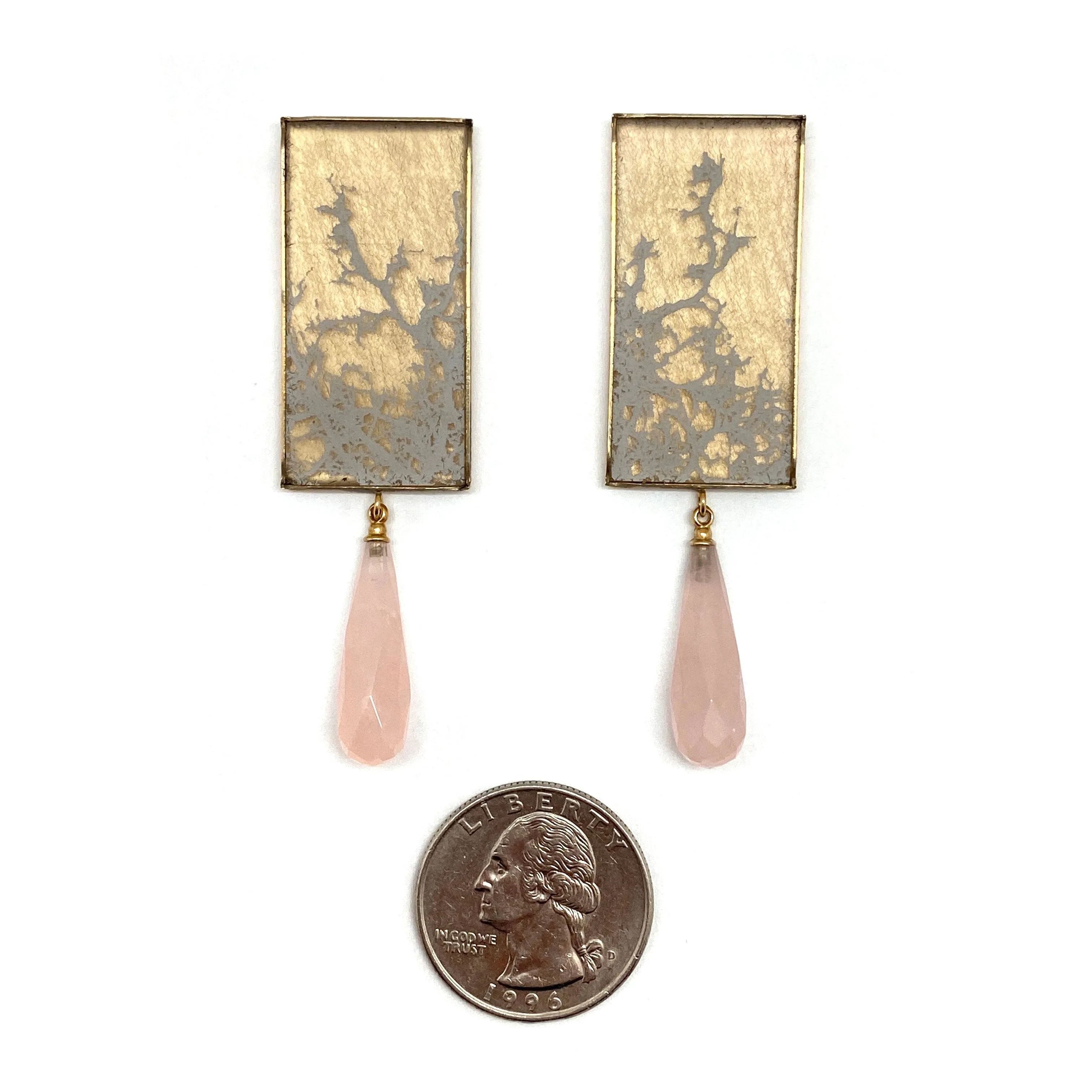 Rose Quartz Drop Earrings