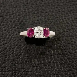 Ruby & Diamond Engagement Ring