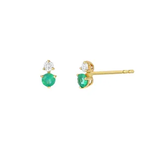 Souli Emerald And Diamond Earrings