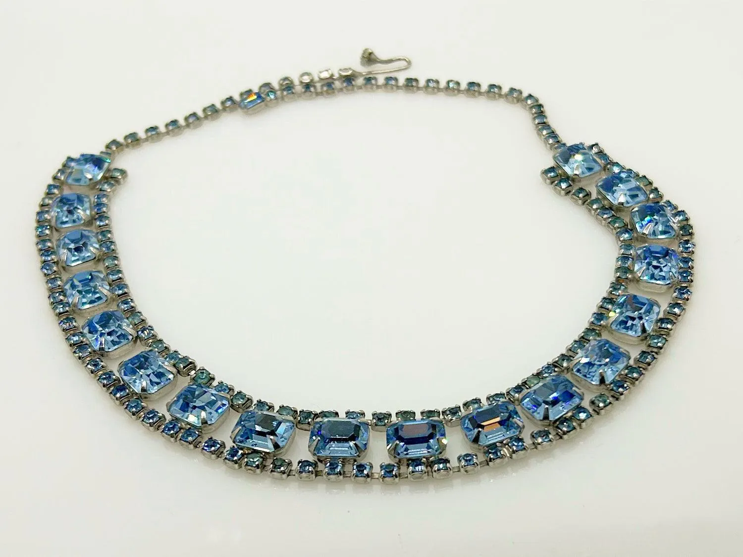 Sparkling Baby Blue Rhinestone Necklace Choker