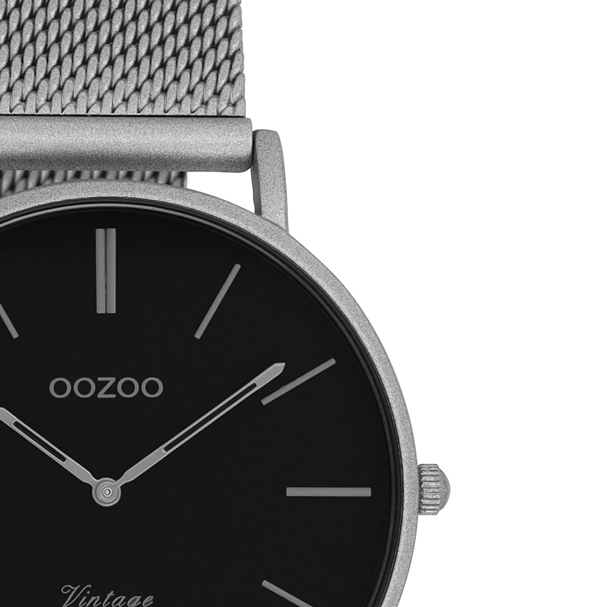 Titanium OOZOO watch with titanium metal mesh bracelet - C9930