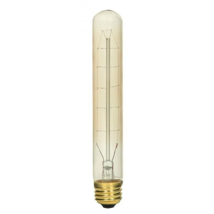 Tubular Vintage Light Bulb - 40 Watt - 7.4 in Length - Clear