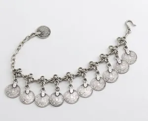 Turkish Coins Charm Bracelet