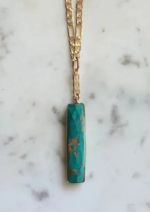 Turquoise Bar Necklace