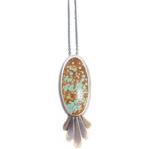 Turquoise Feather Necklace